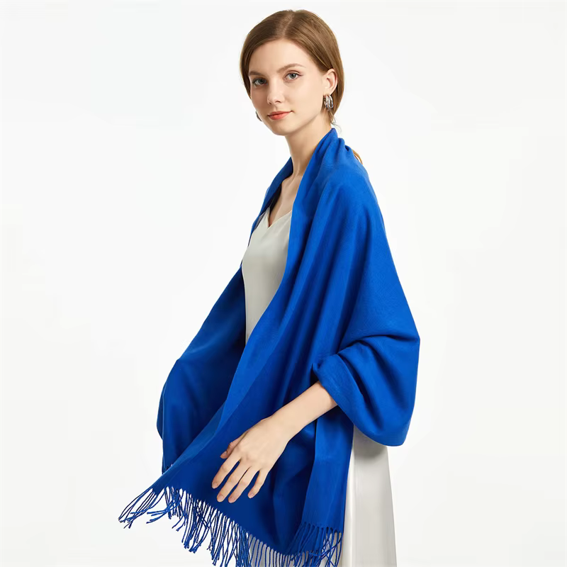 2025 hiver châle pour femmes longues chaudes foulards en cachemire Hijab solide dame enveloppement f