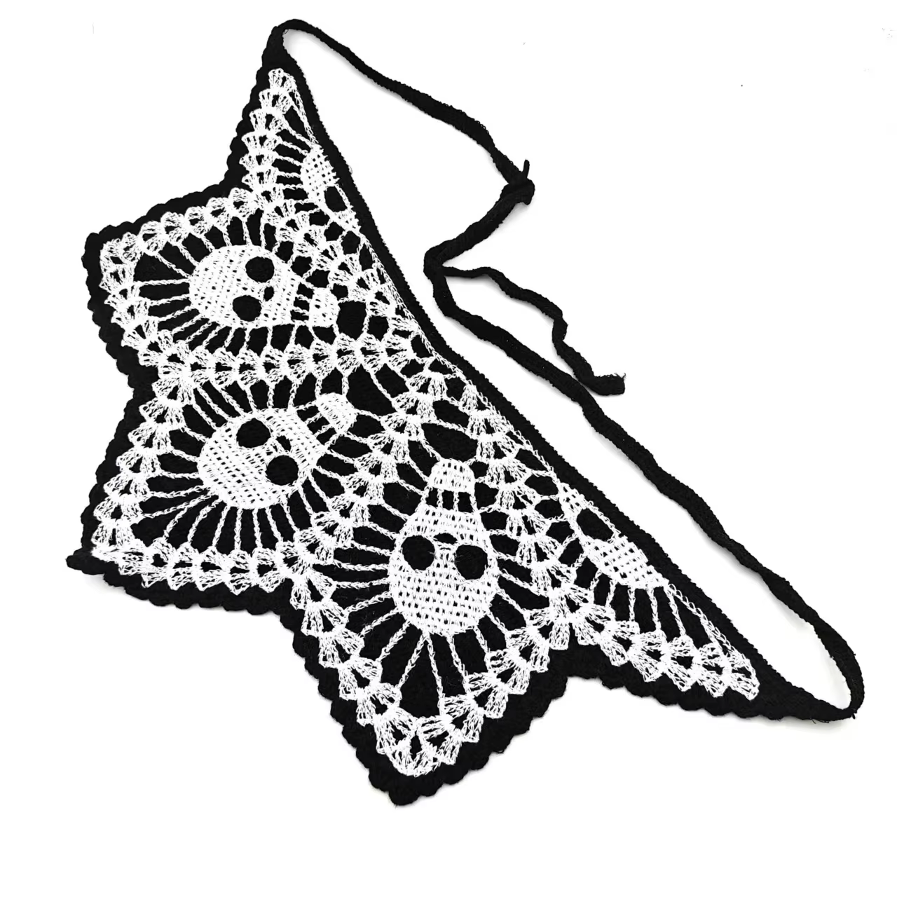 Foulard Triangle tricoté pour Halloween, accessoires créatifs pour cheveux, célébrités d'internet, b