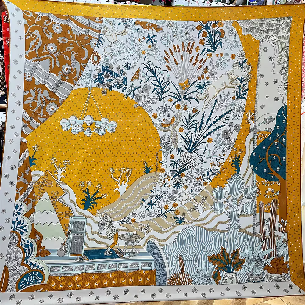 Écharpe en Cachemire de 130cm pour Femme, Serviette de Main de Haute Qualité, Cadeau de Saint-Valent