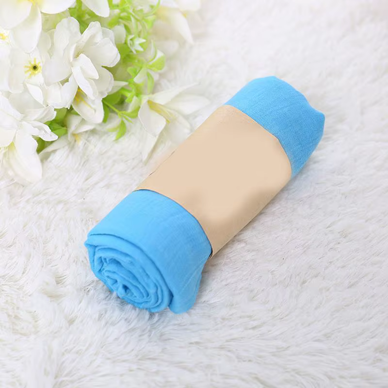 Nouvelles femmes coton lin écharpe châle Hijab musulman Long foulard foulards bandeau couleur unie f