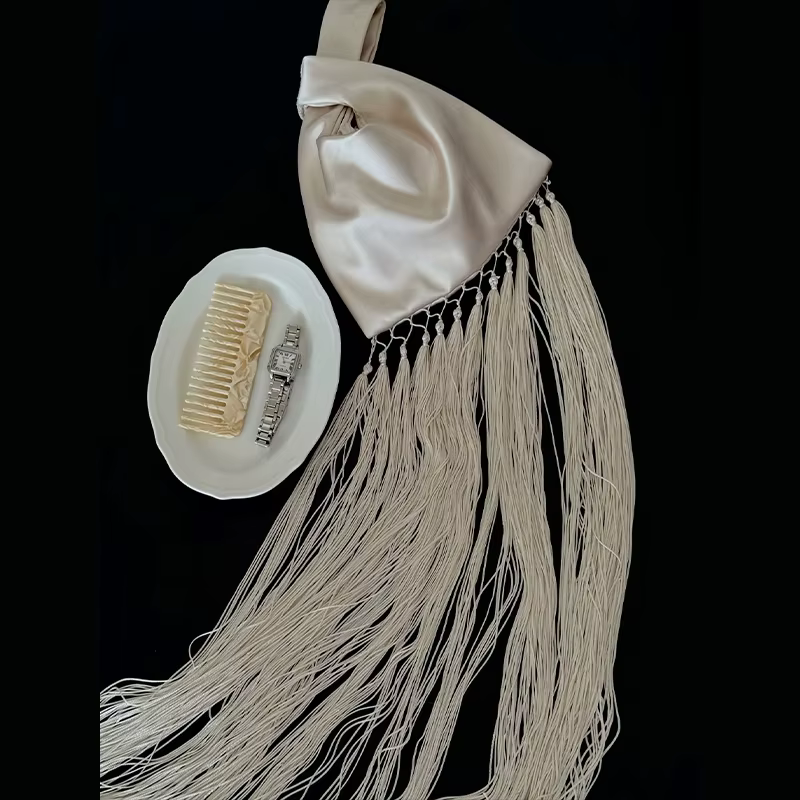 Nouvelle ceinture foulard à franges pour femme, couleur unie, élégante, vintage, accessoire de tenue