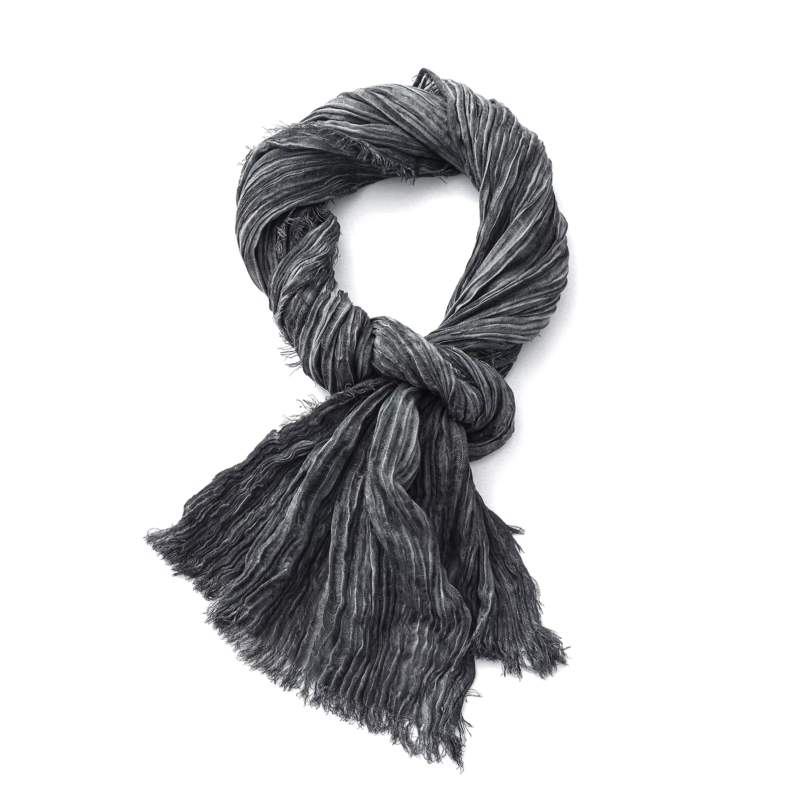 Écharpe en coton et lin froissé pour hommes et femmes, foulard chaud noir doux, châles enveloppants,