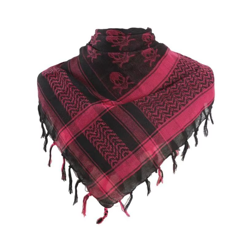 Foulard Shemagh à crâne 39BD, foulard Keffiyeh, enveloppe tête pour hommes femmes