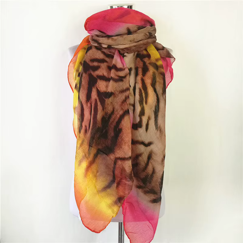 Nouvelles écharpes en Viscose avec pampille léopard pour femme, châle, écharpe enveloppante, Pashmin
