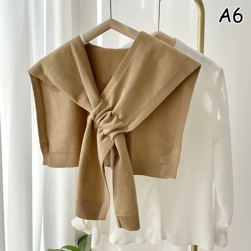 Écharpe de protection de cou coréenne pour femme, châle chaud, chemisier en laine d'hiver, écharpe n