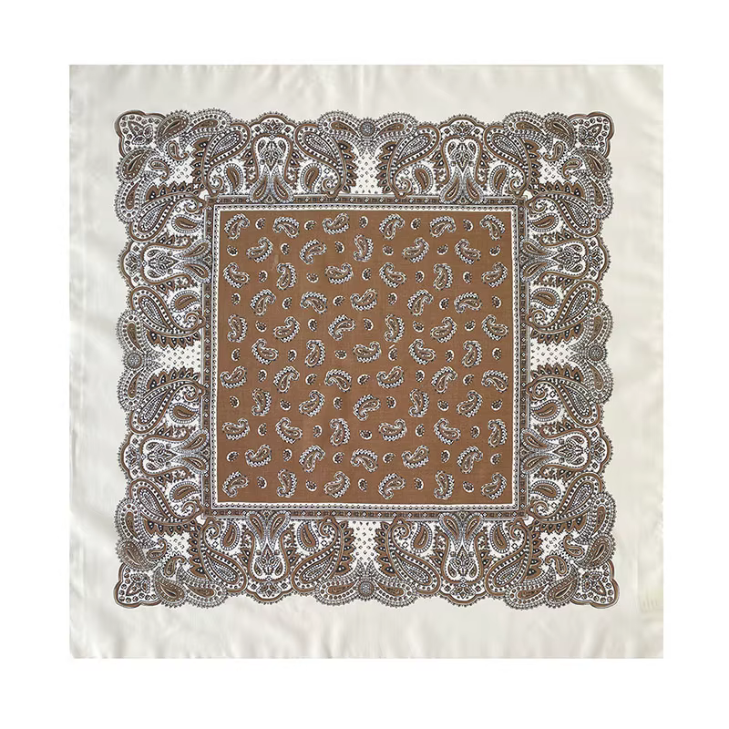 Foulard carré rétro en soie de mûrier, motif cachemire, sensation haut de gamme, cache-cou, foulard