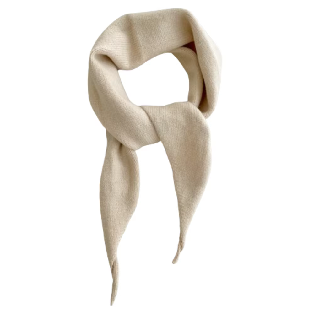 Écharpe triangulaire en tricot de style coréen de luxe, douce, coupe-vent, en cachemire pour l'hiver