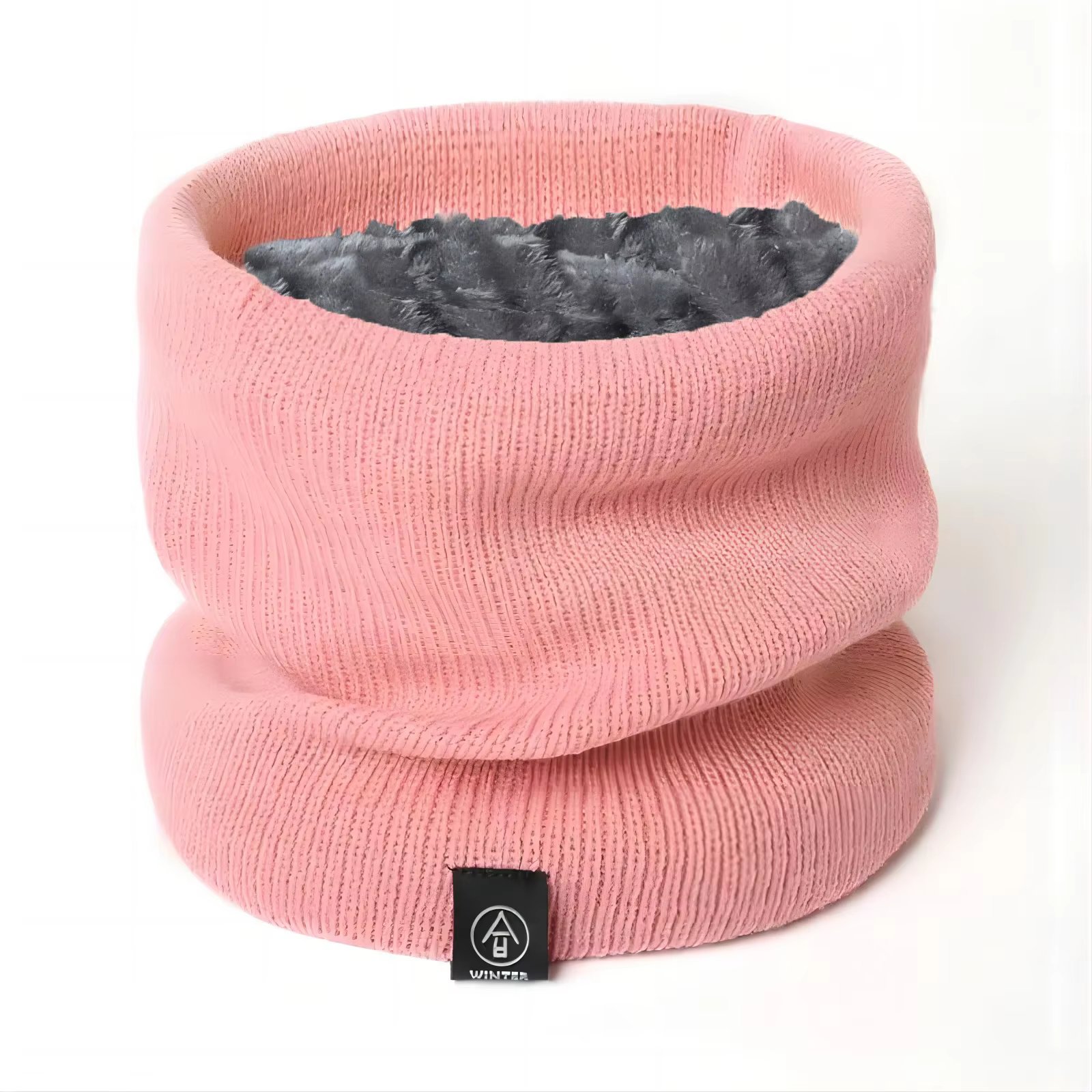 Mode femmes tricoté écharpe solide cachemire comme hiver Snood foulards dame chaud épais unisexe hom
