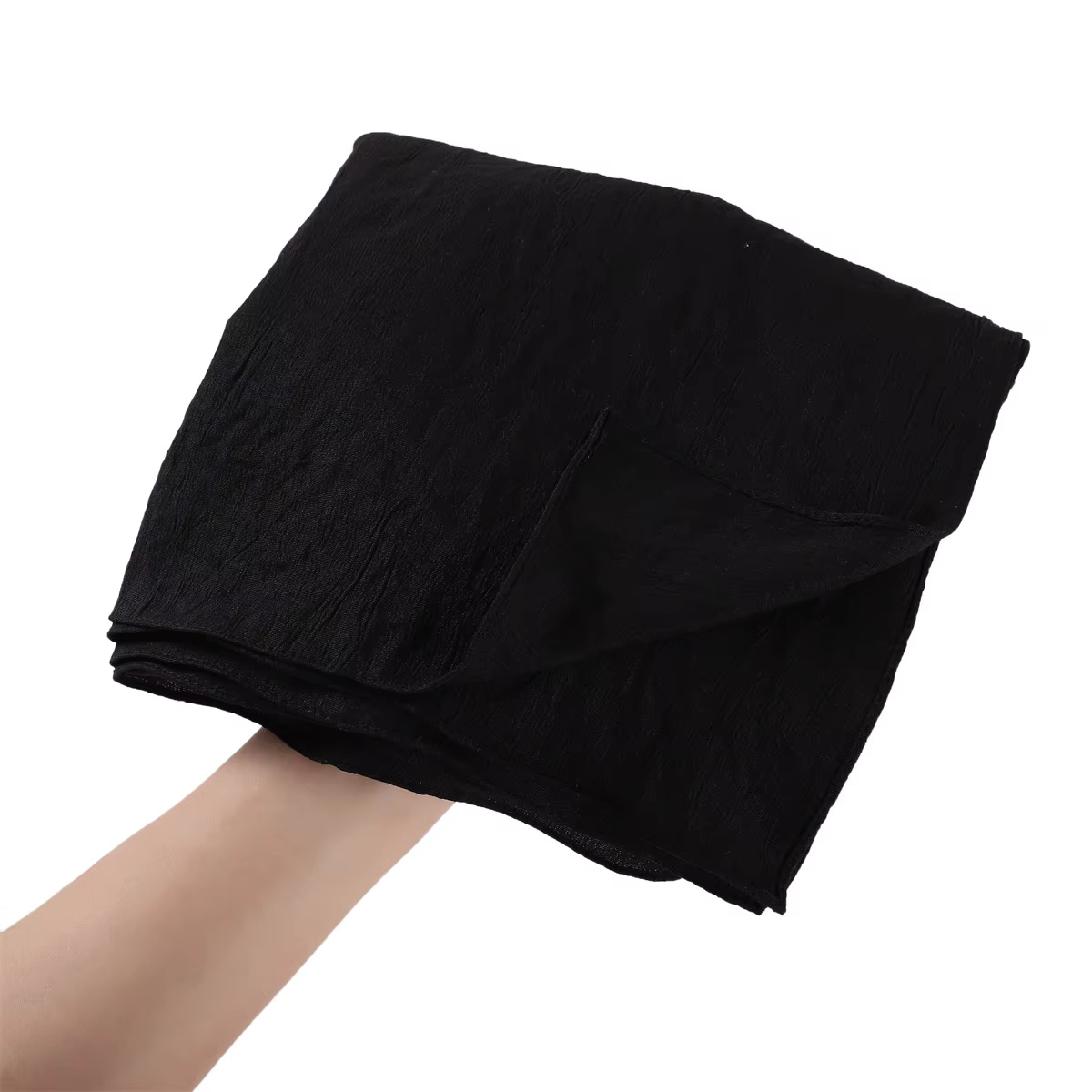 Foulard Long froissé pour femmes, couleur unie, protection solaire froissé, châle doux, en Viscose, 