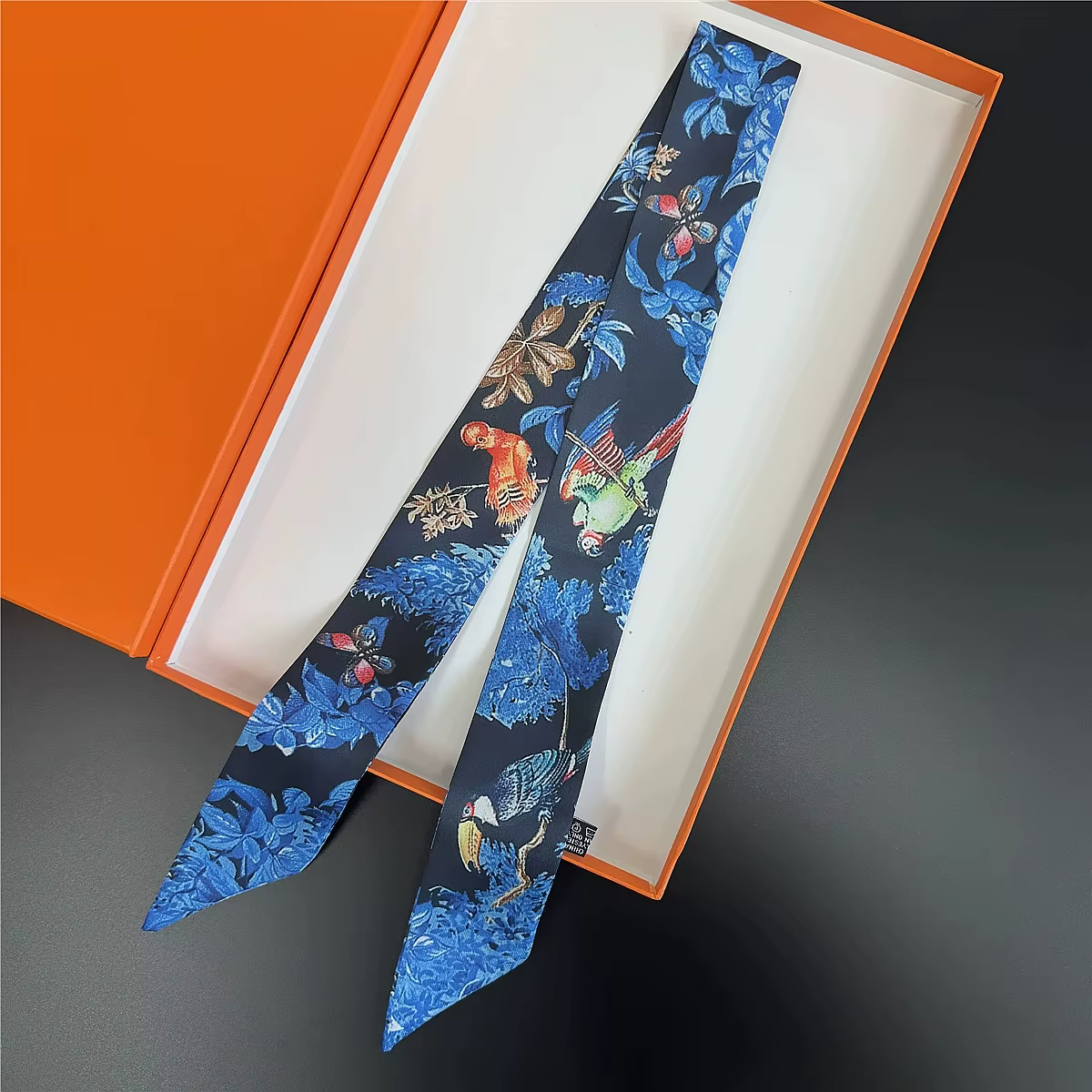 Nouvelle Collection 2026 : Foulard en Soie Twilly 90cm pour Femme – Rubans de Sac de Marque de Luxe,