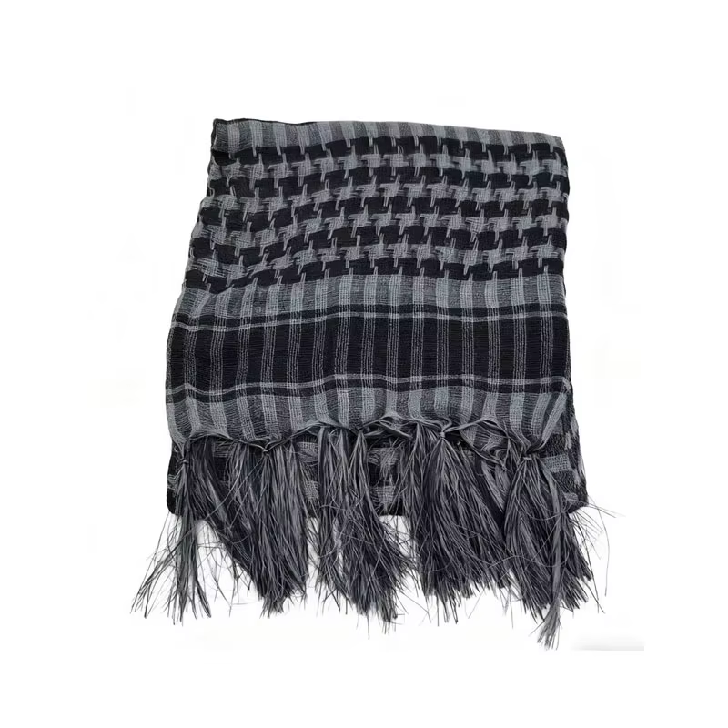Écharpe en coton léger à carreaux pour hommes et femmes, écharpe Keffiyeh pour l'hiver, châle carré,