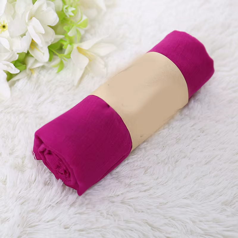 17 couleurs femmes coton longue écharpe été châles et enveloppes Vintage coton lin grand Hijab femme