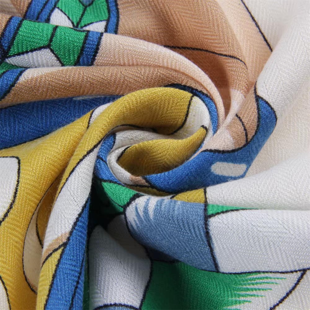 Foulards triangulaires 70% cachemire 30% foulard en soie imprimé de luxe châles Pashmina pour femmes