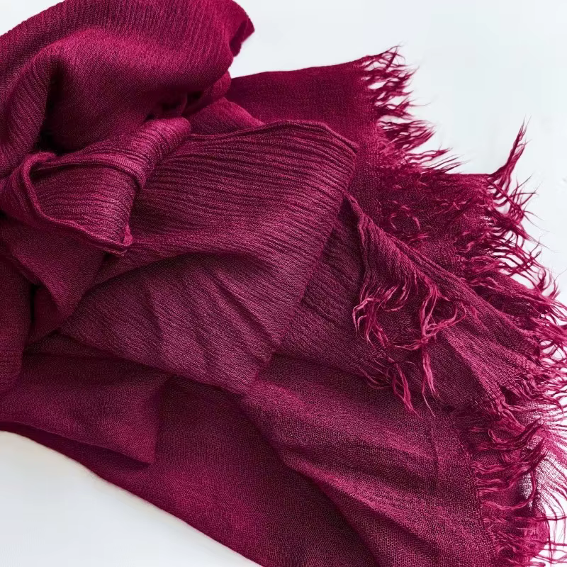 Offre d'usine : Grand foulard uni en coton doux et viscose, matière rayonne, hijab musulman du Moyen