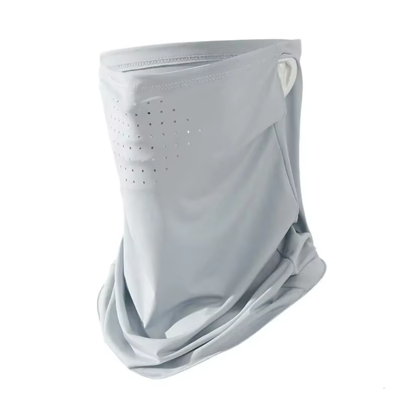 Cache-cou unisexe anti-UV pour activités extérieures, masque facial en soie glacée, protection solai