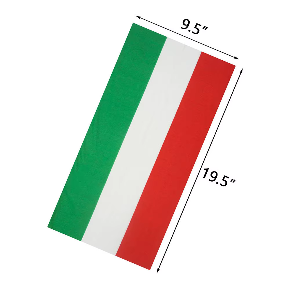 Couvre-chef drapeau italien, Design classique, Bandana tubulaire décontracté, bouclier facial multif