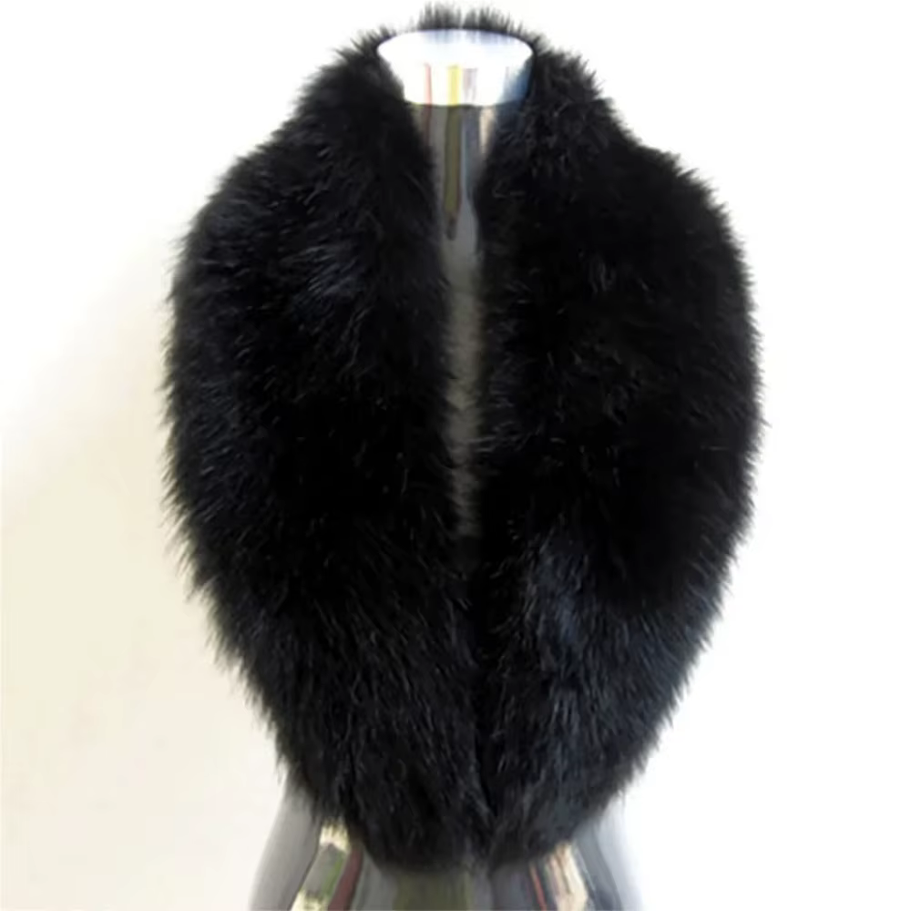 Faux col en fourrure de renard, garniture en fourrure pour capuche, bandes chaudes en fourrure, écha