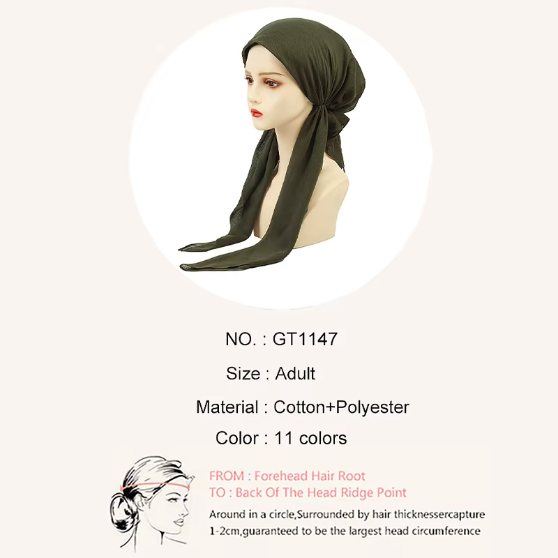 Geebro femmes élégant pré-attaché Turban chimio casquette musulman Hijab casquette intérieure bonnet
