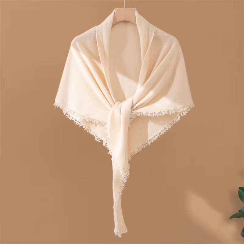 Écharpe 100% cachemire pour femmes avec glands, chauffe-cou en pull tricoté, Protection du cou, écha