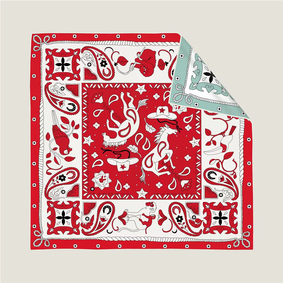 Foulard carré en soie sergé Double face pour femmes, 90cm, roulé à la main, Bandanas pour cheveux, s