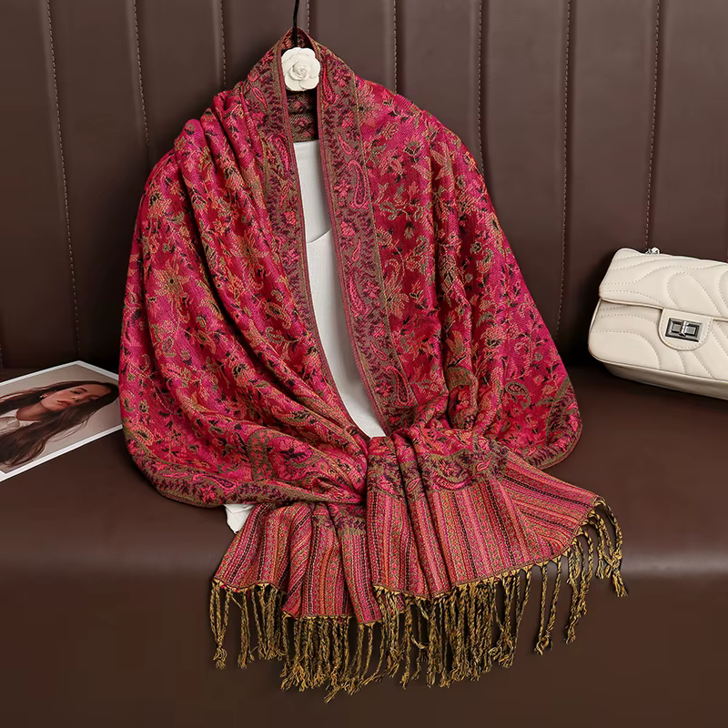 Écharpe en cachemire pour femme, marque de luxe, imprimé, châle chaud et enveloppes, Pashmina, Banda
