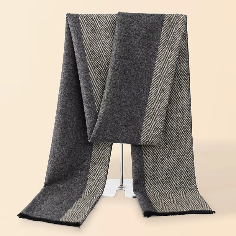 Mode 180*30 cm foulards homme automne hiver épais chaud cachemire affaires longues enveloppes garçon