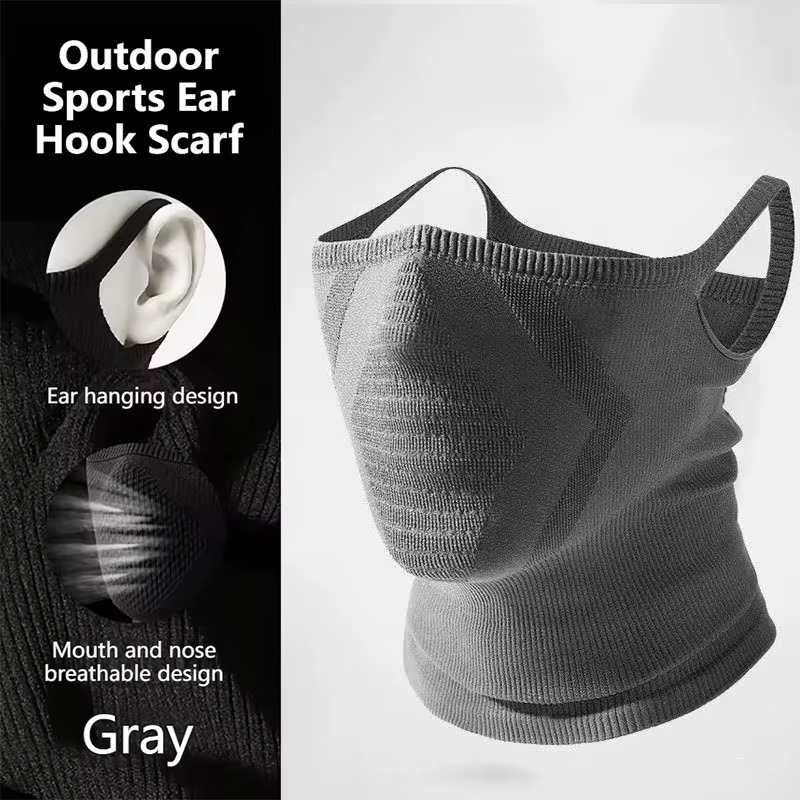 Automne hiver oreille suspendus cou Protection écharpe cyclisme vélo visage couverture respirant cou