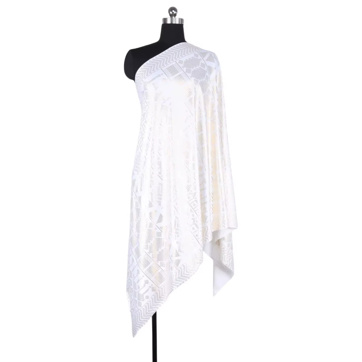 Écharpe pour femme à la mode avec processus d'estampage doré, sensation polyvalente haut de gamme, s