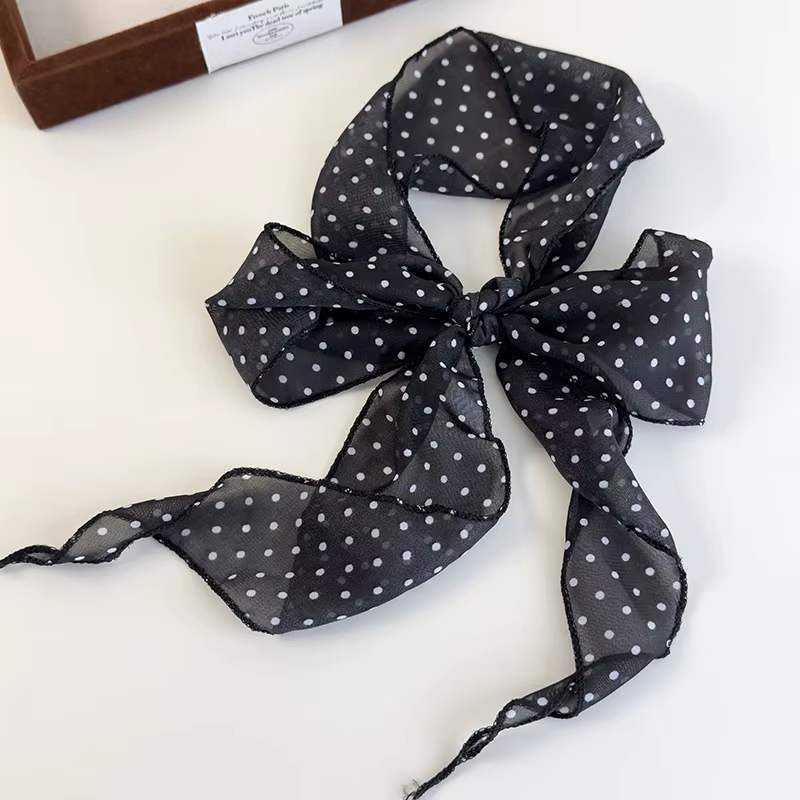K-Style Animal imprimé à pois écharpe ceinture Boho bandeau de cheveux TikTok viral printemps été Sa