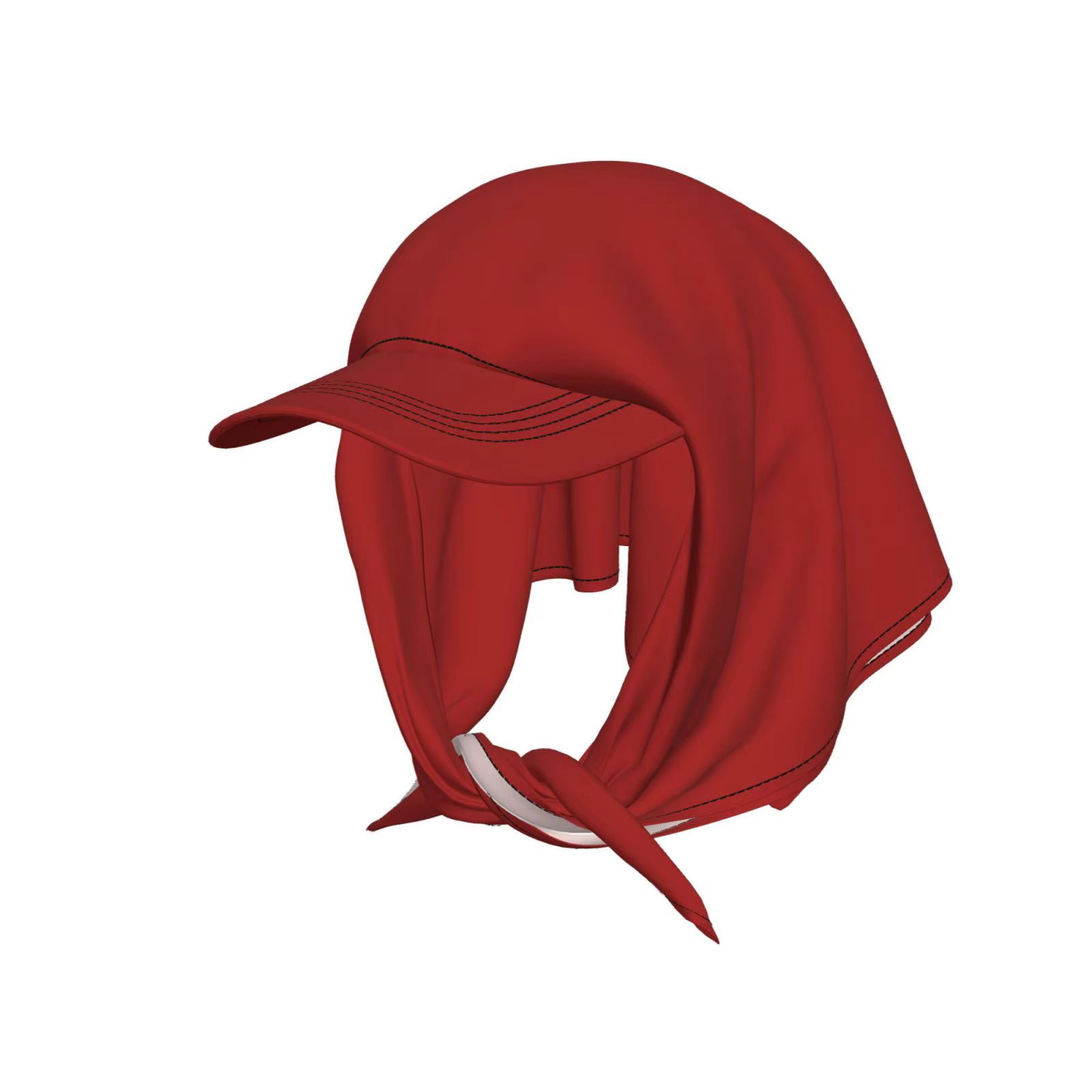 Élégant chapeau-écharpe pour femme, protection UV estivale, casquette à visière, logo personnalisé, 