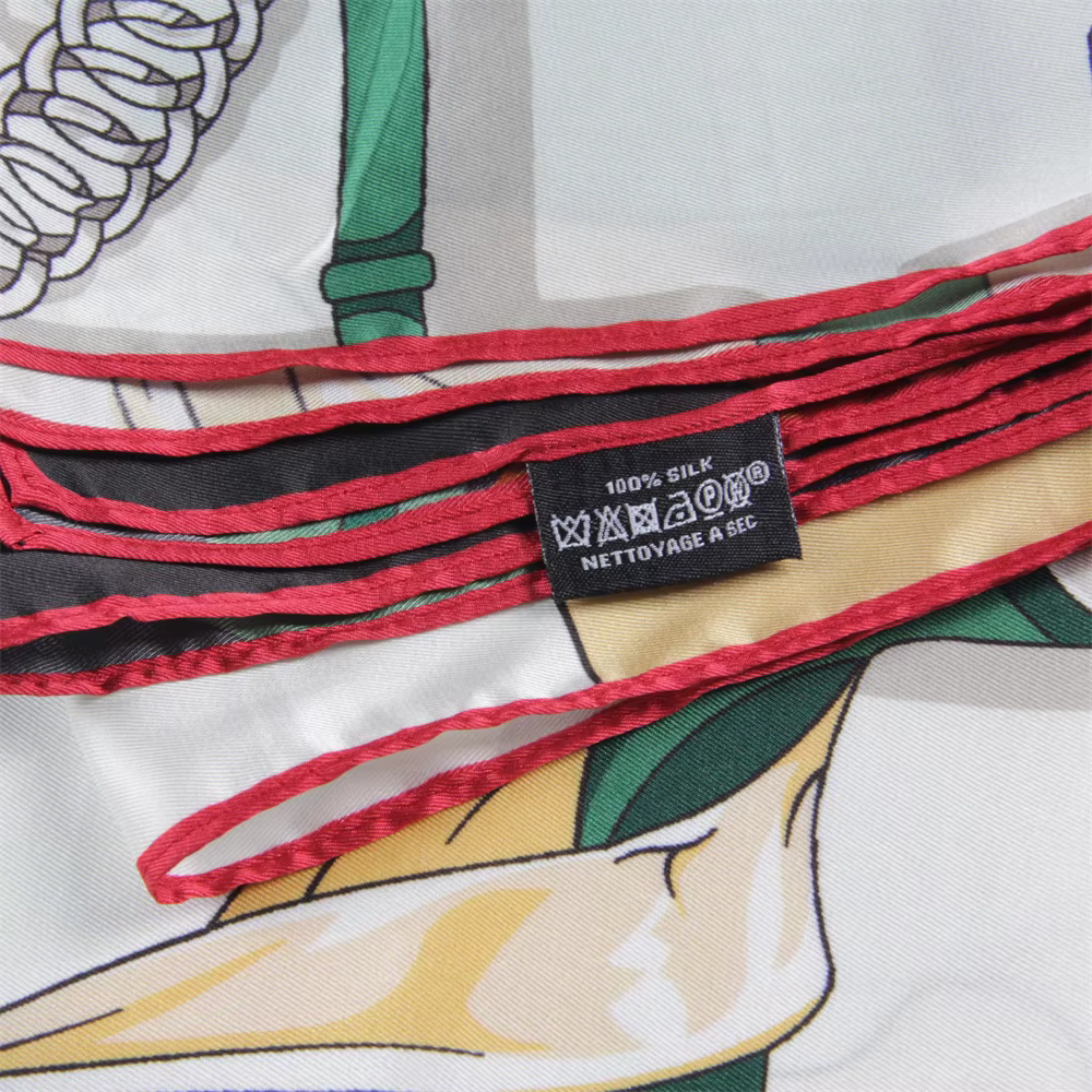 Foulard Carré en Sergé de Marque de Luxe pour Femme, Châle, Ceinture, Imprimé Floral, Hijabs, Bandan