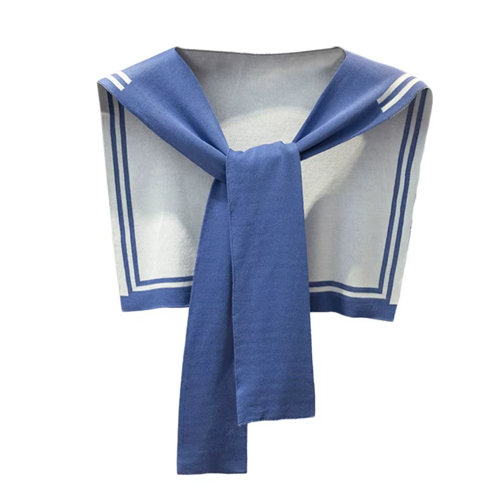 Châle noué pour femme, écharpe de chandail, cape, conception de nœud, mode ronde pour l'école, vêtem