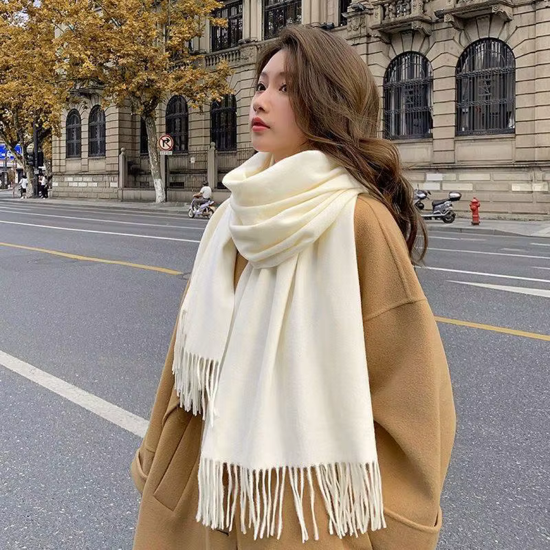 Nouveau Écharpe noire cachemire femme laine dames écharpe chaude écharpe à carreaux femmes hiver fou