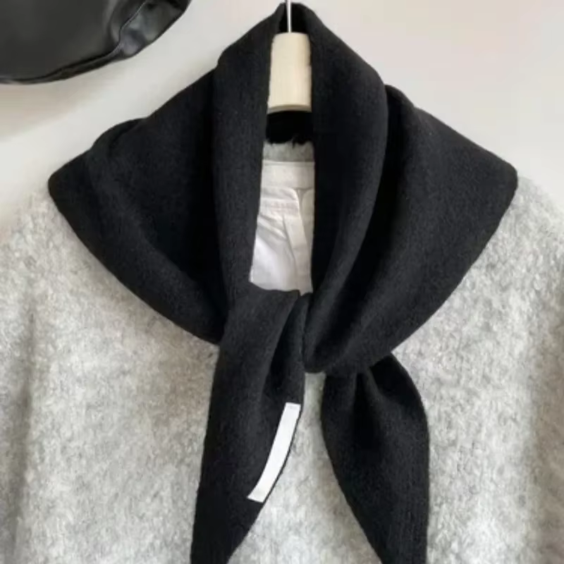 Écharpe tricotée pour femme en laine, chaude pour l'hiver, design uni et lumineux, châle épaissi, pa