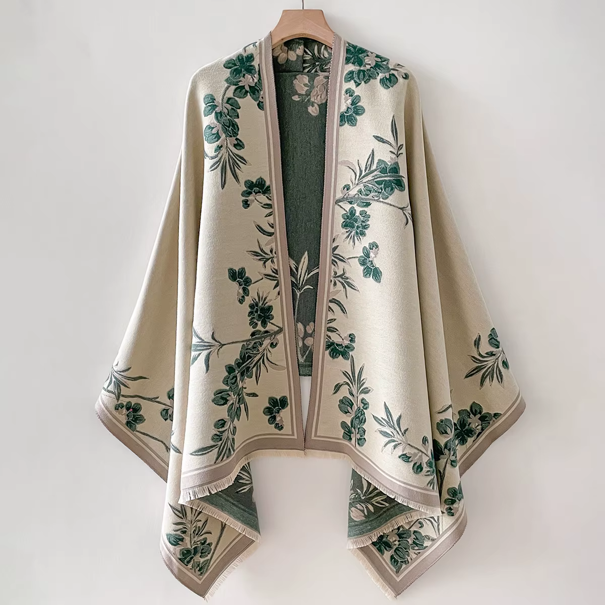 Châle chaud en Imitation cachemire pour femmes, cape de Style ethnique, foulards à la mode, imprimé 