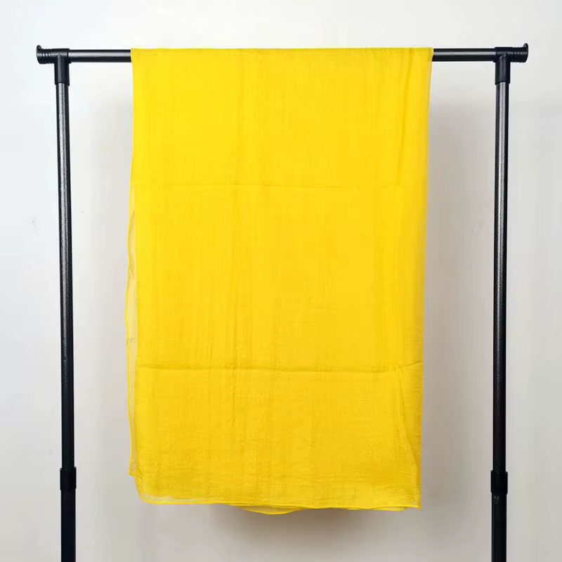 Nouveau 150*150 couleur Pure grand foulard carré foulard en soie en mousseline de soie mince voyage 