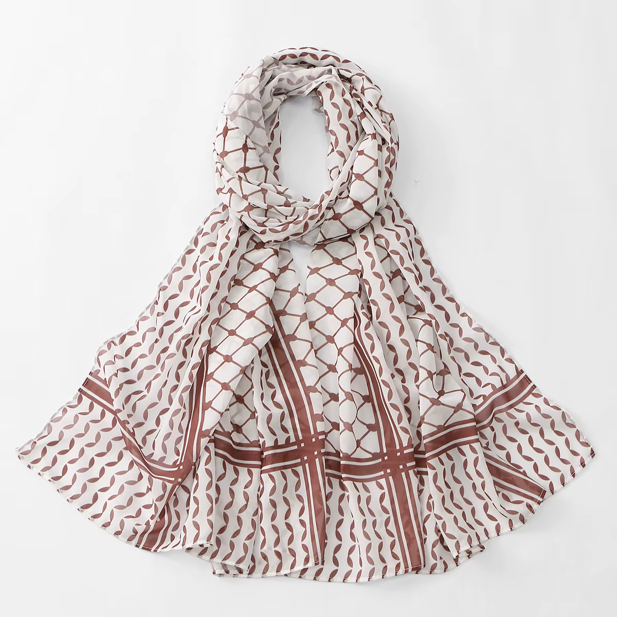 Offres spéciales Keffiyeh imprimer dames musulmanes Hijab Keffiyeh Palestine haute qualité écharpe H