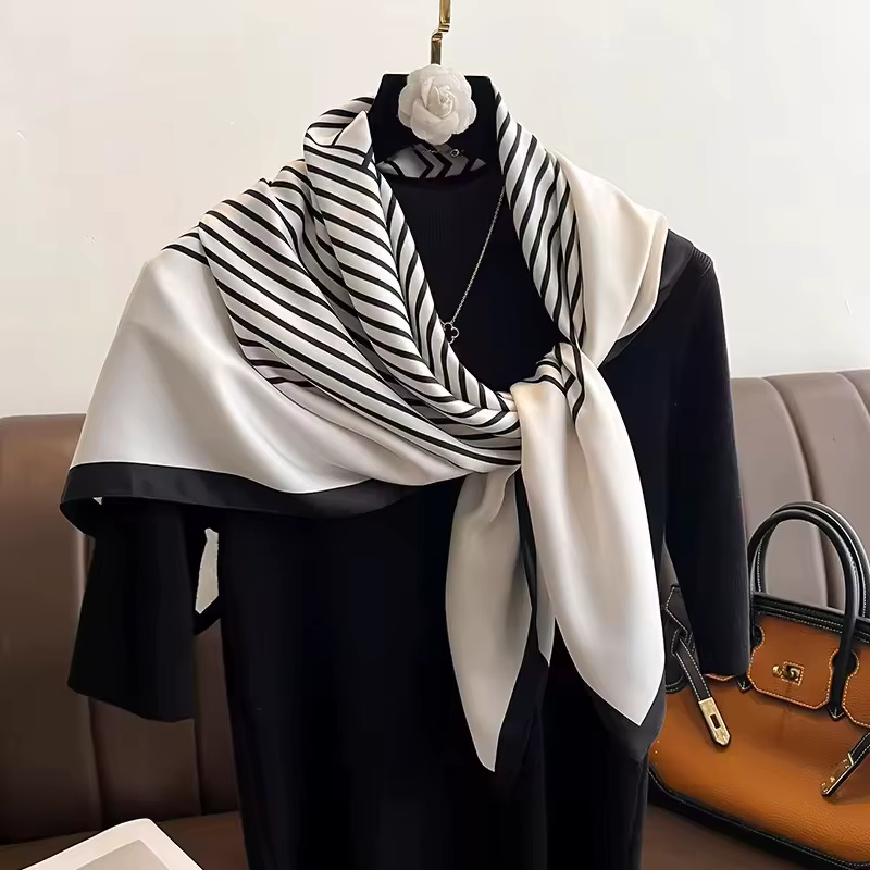 Nouveaux foulards 90*90cm pour femme, accessoires de mode quatre saisons, hijab, bandana, châle, éch