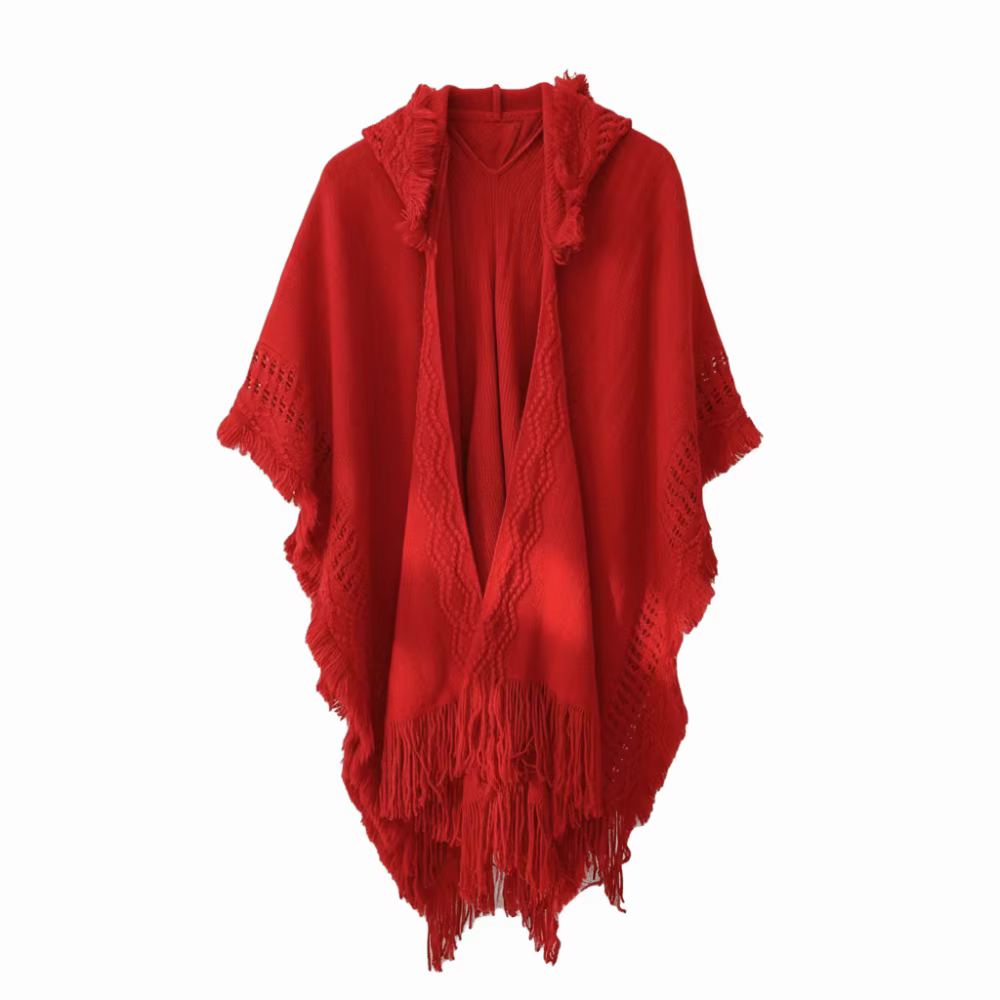 Chaud gland tricoté à capuche châle Crochet haut grandes écharpes femmes cape écharpe accessoires co