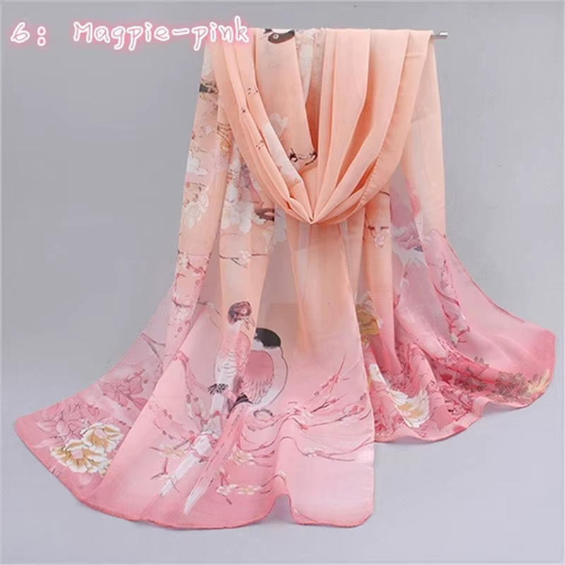 Châle coloré en mousseline de soie pour femmes, écharpe, châles pour femmes, enveloppe, Hijab, Lot C