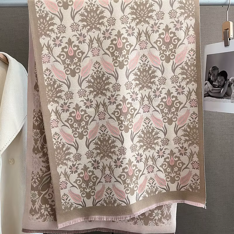 Écharpe chaude en cachemire pour femmes, couverture Pashmina de luxe, châle épais, foulard à la mode