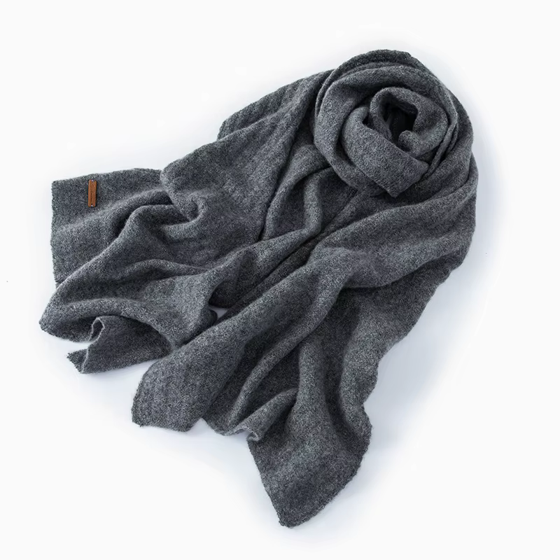 Écharpe tricotée en cachemire pur pour femmes, 100%, motif texturé, chaud, doux, confortable, mode d