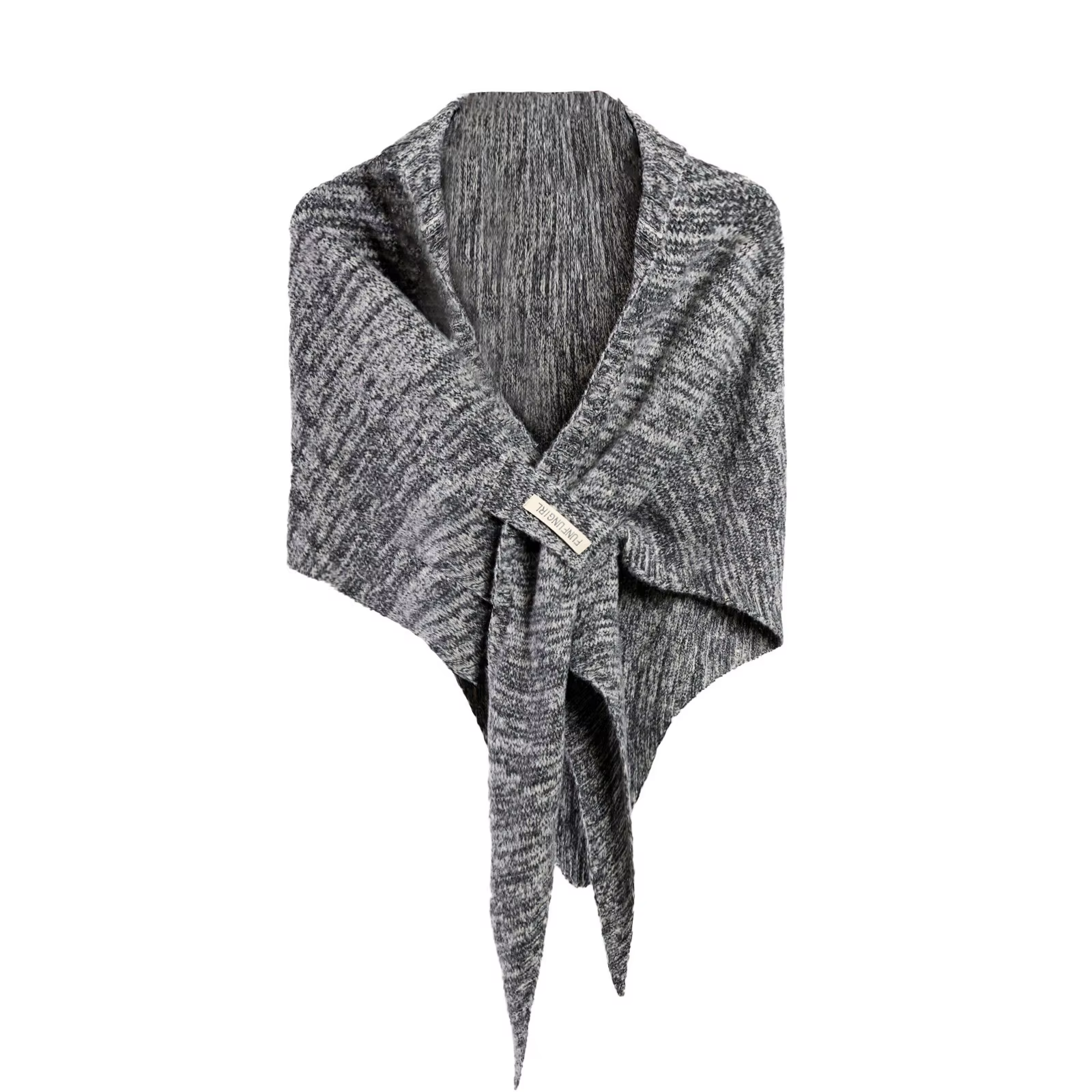 Écharpe triangulaire perforée florale rétro française pour femmes, châle d'hiver à la mode, polyvale