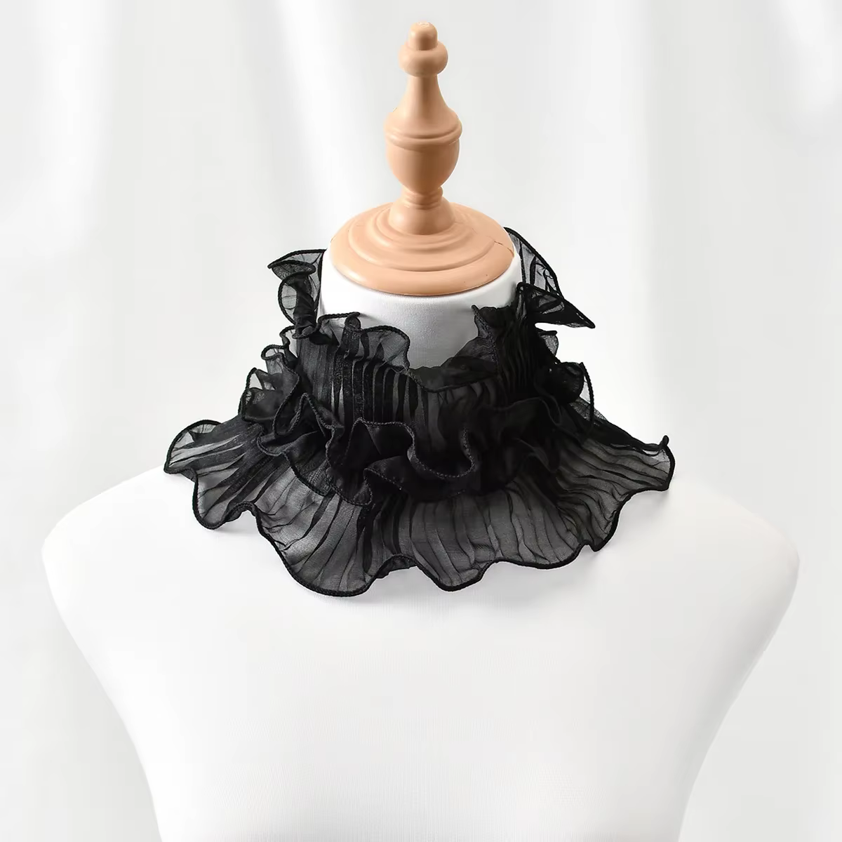 Printemps et été nouvelle écharpe en dentelle femmes multifonctionnel polyvalent col de chemise déco