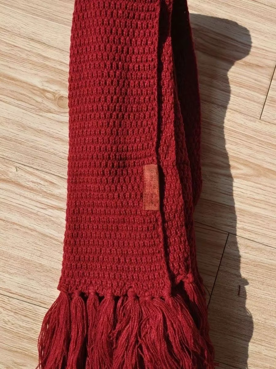 Écharpe rouge Taylor'S non officielle fabriquée aux fans, cadeau de Saint-Valentin 096