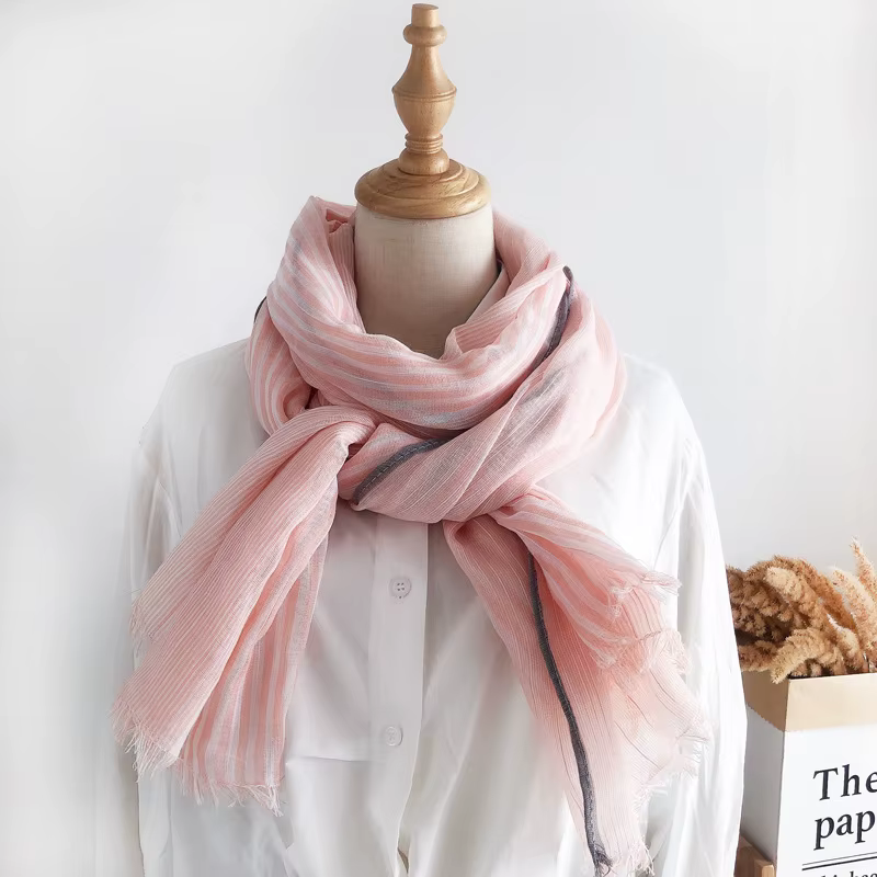 VREOVOR écharpe femme printemps automne mince Mori couleur correspondant châle Version coréenne poly