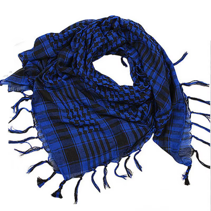 Été femmes tactique arabe écharpe hommes mode léger Hijab écharpe printemps armée Plaid foulard gard
