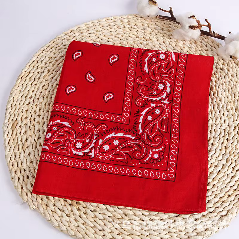 Nouvelle mode Hip Hop Bandana carré écharpe noir rouge bandeau imprimé pour garçons/filles cheveux a