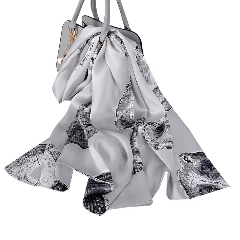 BYSIFA-Écharpe InjLong pour Femme, Châle Bufanda, Style Floral, Marque Mulberry, 100% x 53cm, Mode A