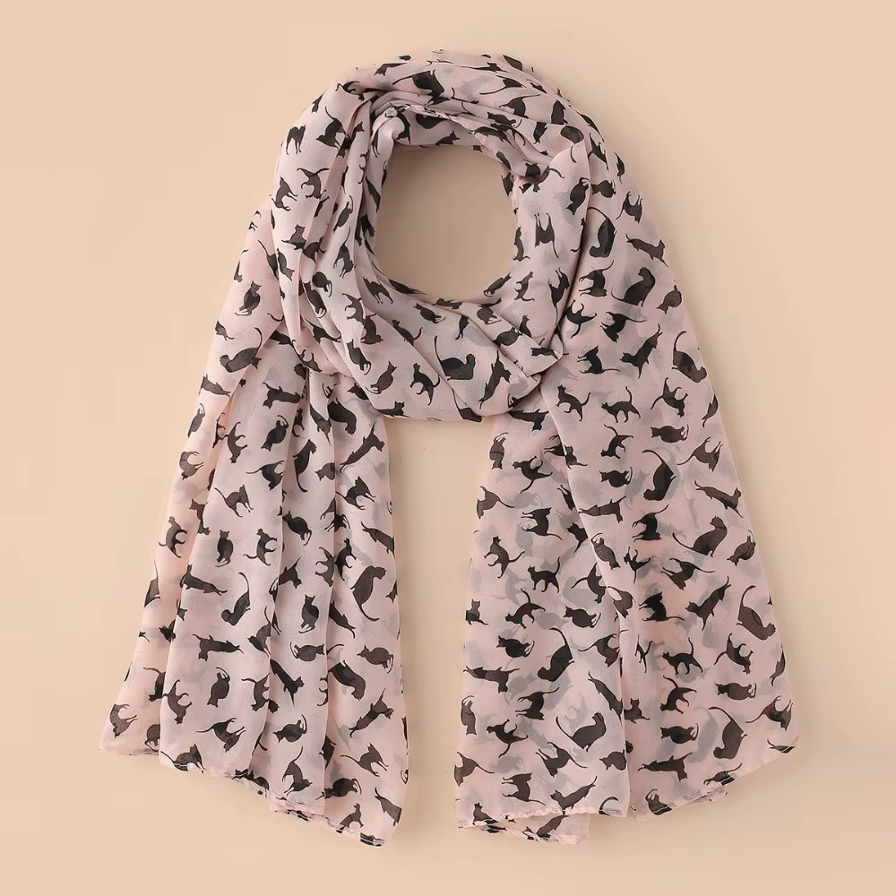 Écharpe colorée en mousseline de soie pour femmes et filles, cadeau de marque de luxe, Design de cha